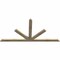 Ekena Millwork Saratoga Rough Sawn Timber Gable Bracket, Douglas Fir, 84"W x 42"H x 2"D x 4"F, 12/12 Pitch GBW084X42X0204SAR00RDF - alternate 4